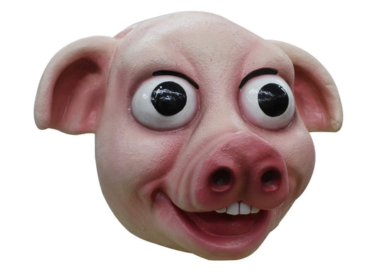 Máscara de Cerdito Divertida Disfraz de Puerco de Latex Cerdo de Caricatura Mascarilla de Cochino por Ghoulish Productions