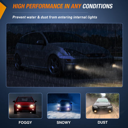 Nilight FOG-C21 Juego de Luces Antiniebla para Ford Focus SVT 2002-2006 Escape 2003-2004 Mustang Cobra 2002 Lincoln LS