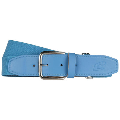 Champro cinturón elástico de béisbol con pestaña sintética de 3.8 cm - Youth 1-1 - 4" - Azul claro