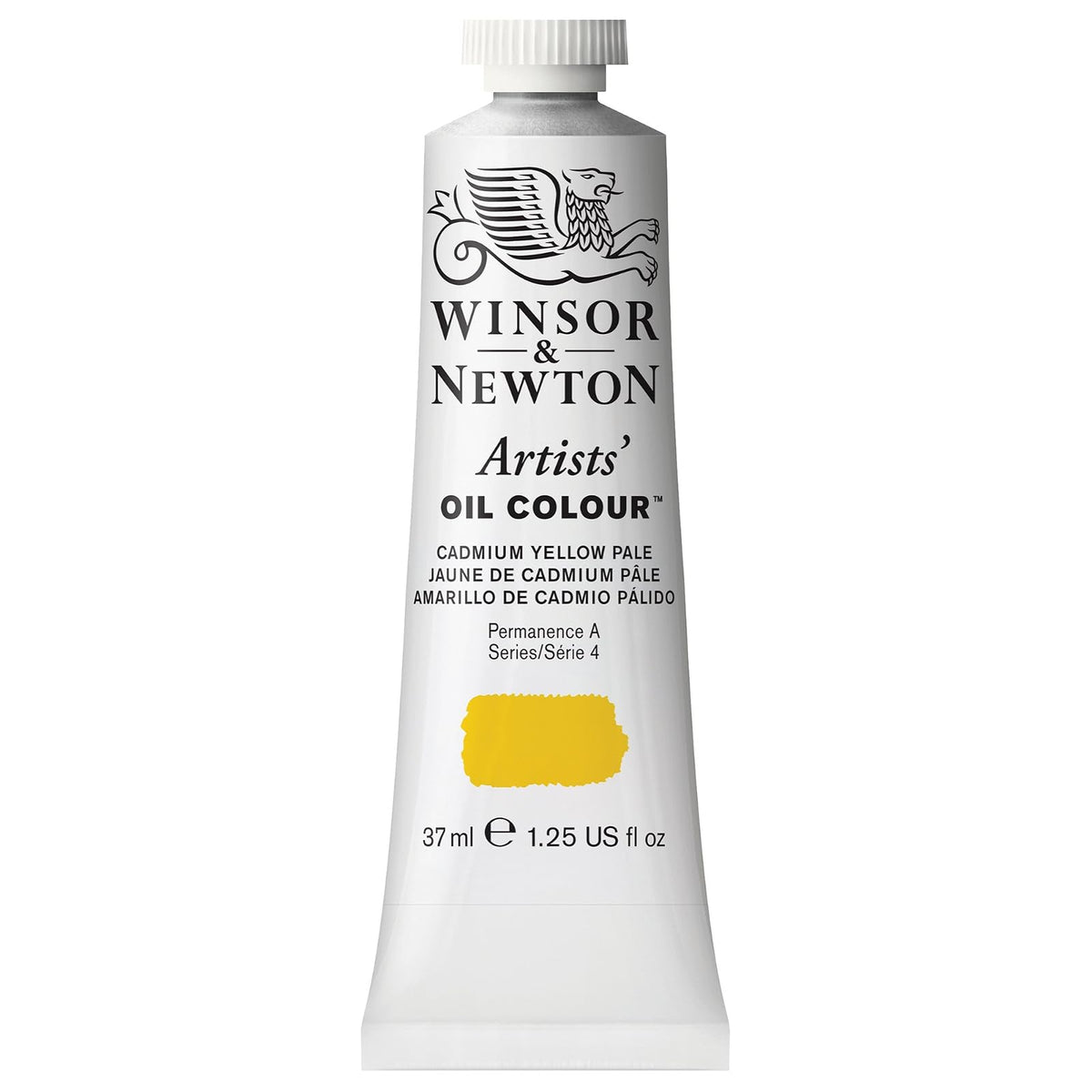 Winsor & Newton Artists' Oil Colour Pintura al Óleo Profesional, 37 ml - 37-ml Tube - Amarillo (Cadmium Yellow Pale)