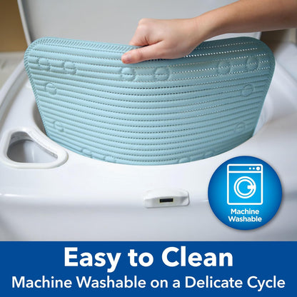 Duck Brand Clorox - Tapete de Ducha Acolchado, Antideslizante con ventosas, 17 x 36 Pulgadas, Blanco, Paquete de 2