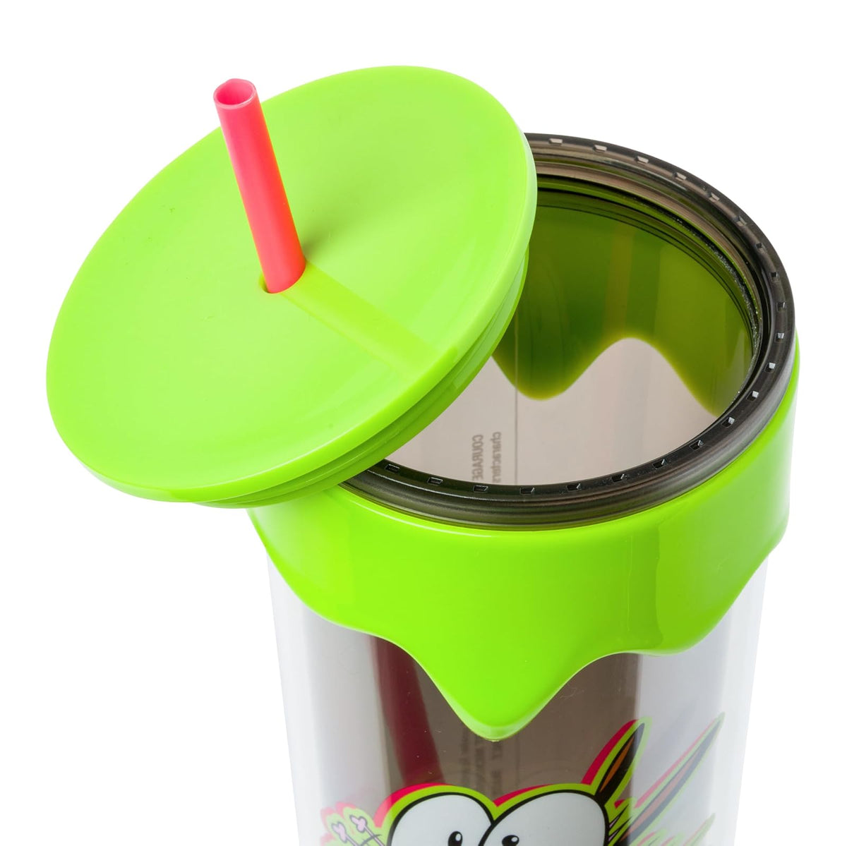 Silver Buffalo Courage The Cowardly Dog Scared Courage - Vaso de plástico para goteo de 26 onzas