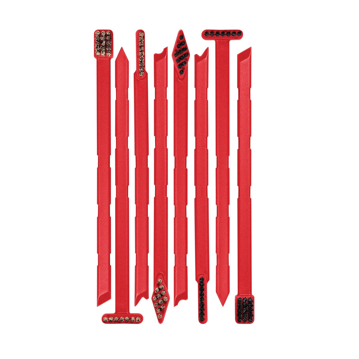Real Avid Gun Cleaning Tool Kit: Gun Detailing Brush Set & Pick Set: 16-Piece Detailing Supplies Kit with Soft Bristle Nylon & Stiff Bristle Bronze Scrub Brushes & Gun Scraper Carbon Removal Tools