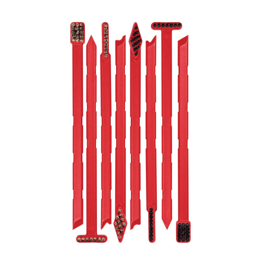 Real Avid Gun Cleaning Tool Kit: Gun Detailing Brush Set & Pick Set: 16-Piece Detailing Supplies Kit with Soft Bristle Nylon & Stiff Bristle Bronze Scrub Brushes & Gun Scraper Carbon Removal Tools