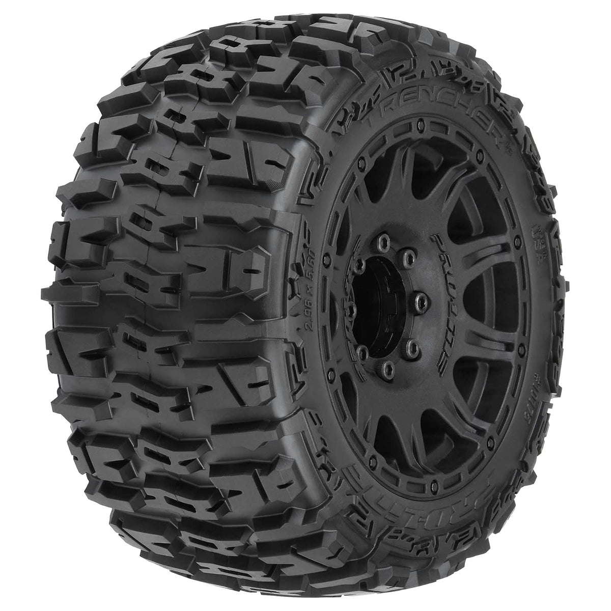 Pro-line Racing Trencher LP 3.8 MTD Raid 8 x 32 Ruedas 17 mm F/R PRO1017510 RC Neumático