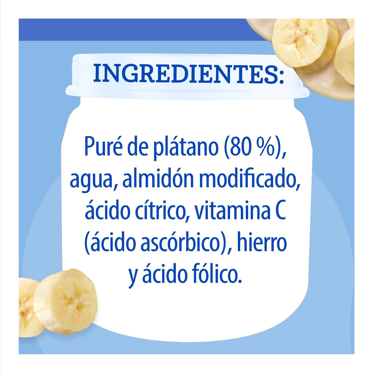 Nestlé Baby Me Papilla GERBER Cosecha Natural Etapa 2 Platano 113 g, Paquete de 24