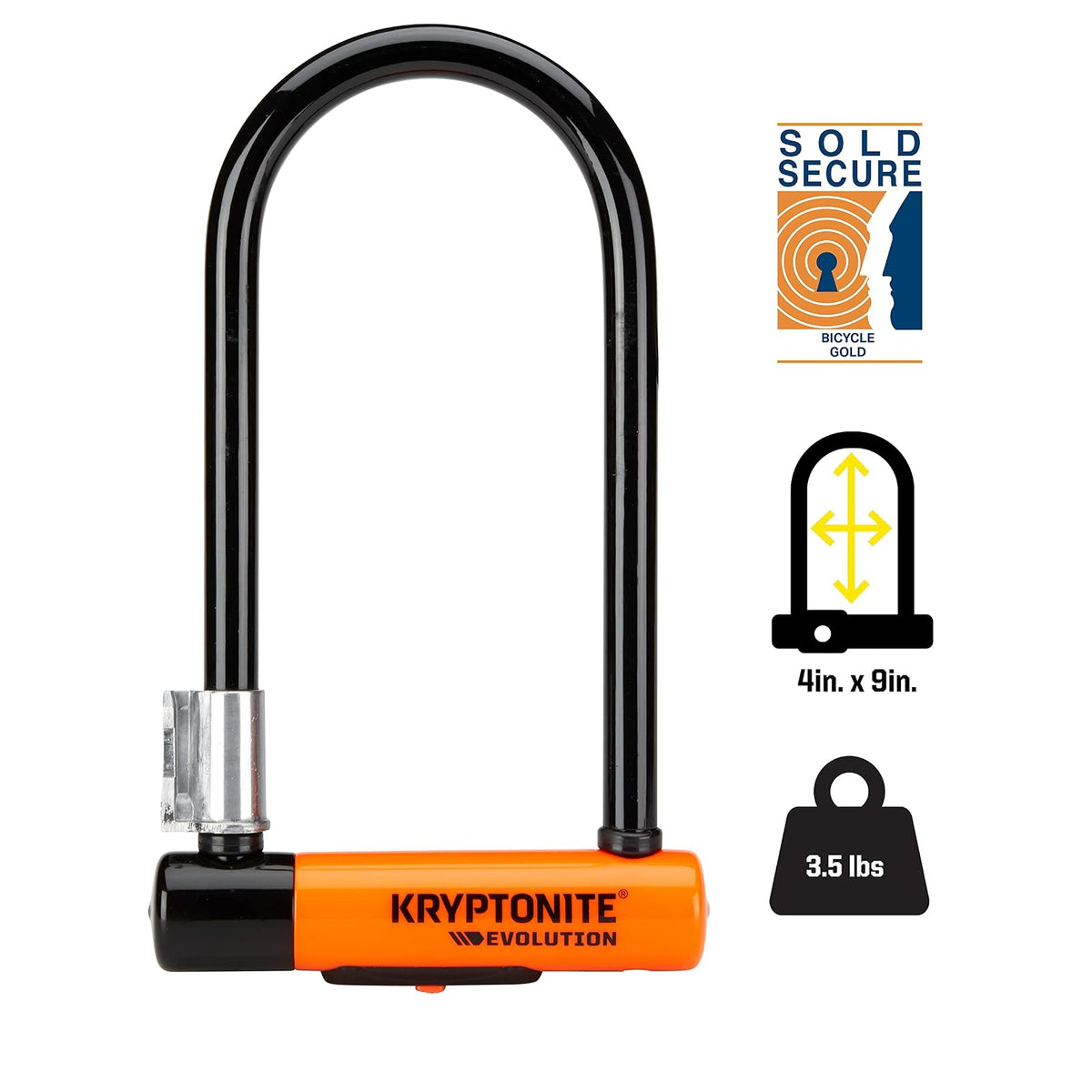 Kryptonite Evolution Cerradura en U 14mm para Bicicleta Antirrobo