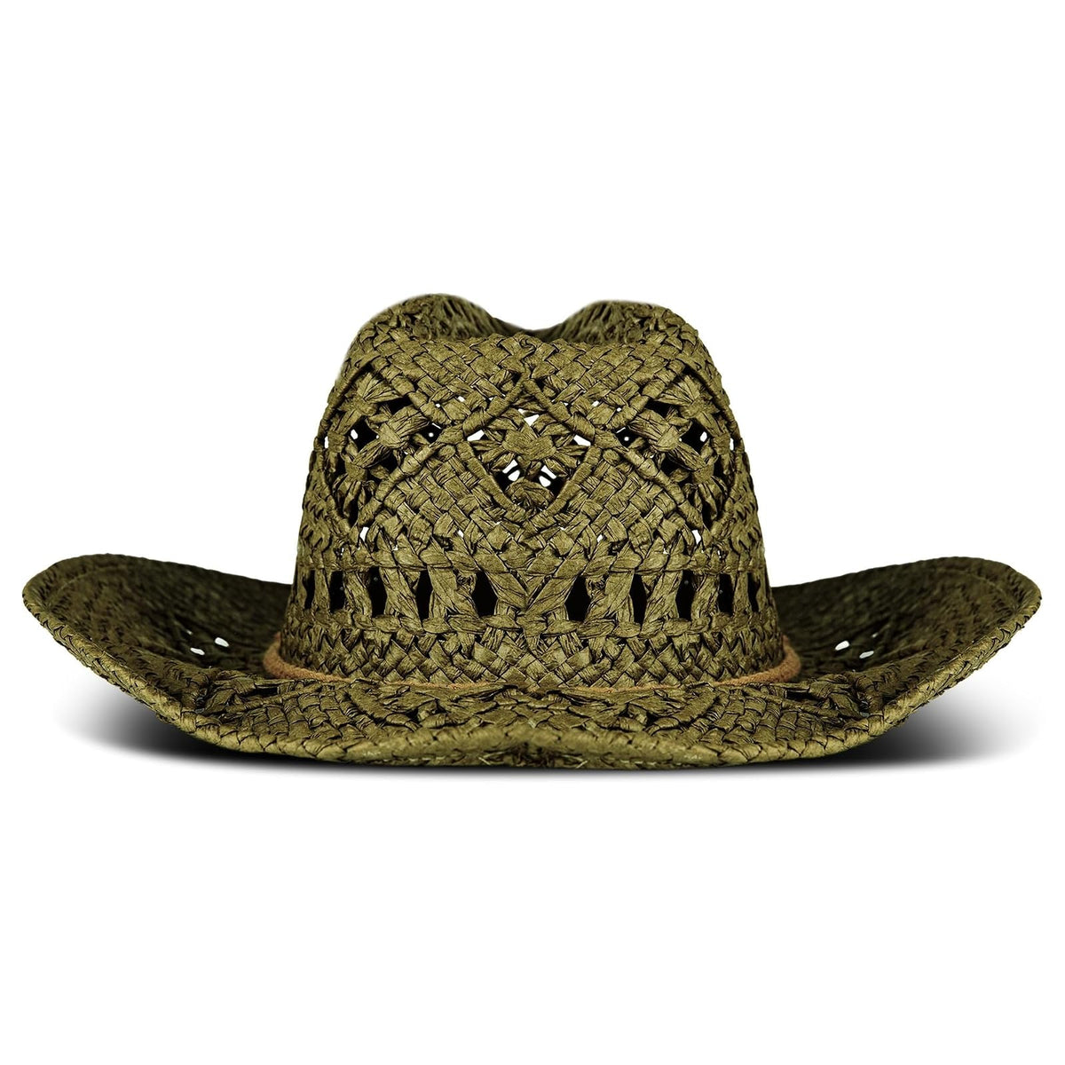 Lucky Brand Straw Western Hat with Braided Band Sombrero de Vaquero Mujer