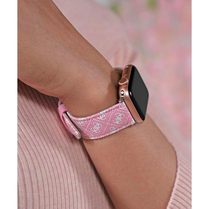 GUESS Correa de reloj inteligente para Dama compatible con Apple Watch (38MM-40MM) Rosa
