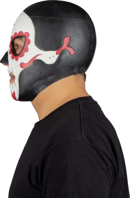 REV Máscara De Luchador Mexicano Penitente Para Adulto, Diseño Calavera Enmascarado De Lucha Libre, Ideal Para Halloween, Eventos Deportivos, Cosplay, Porras Y Partidos