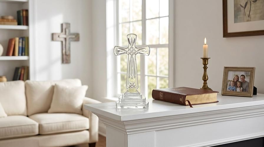 Celebrations by Mikasa Rejoice - Cruz de vidrio (9 pulgadas)