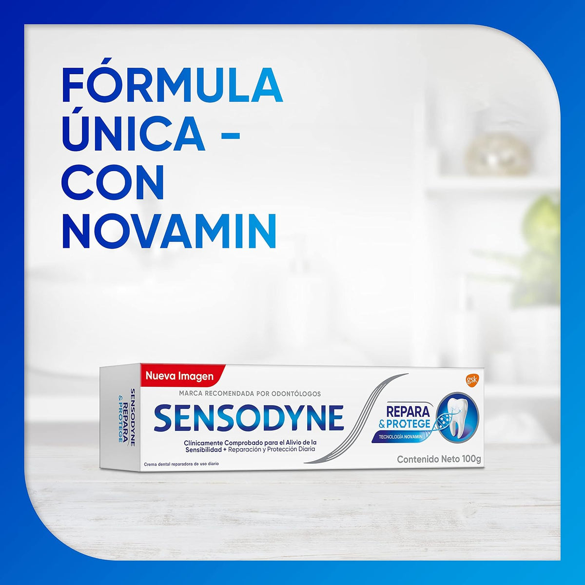 Sensodyne Repara & Protege Pasta Dental para dientes sensibles, 100g (Paquete de 2)