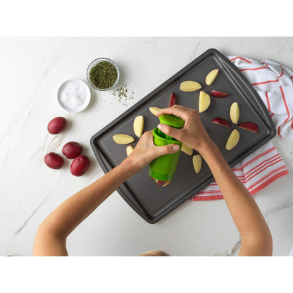 GoodCook Divisor diario de frutas y verduras – Cuartos de frutas y verduras más pequeñas, ideal para preparar comidas y platos de sartén, rebanado seguro y sin desorden