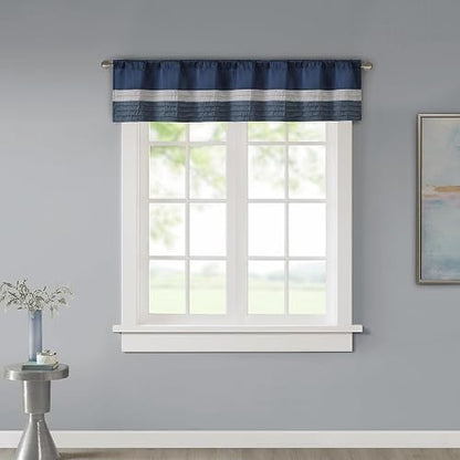Madison Park MP41-2231 Window Valance, Navy