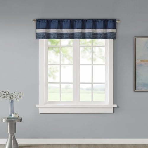 Madison Park MP41-2231 Window Valance, Navy
