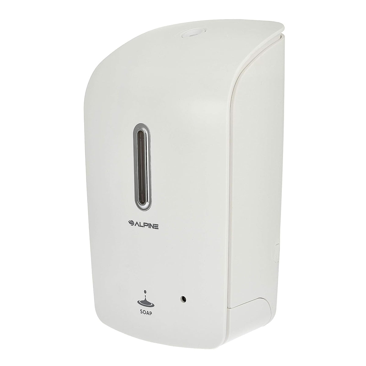 Alpine Industries - Dispensador universal de jabón líquido para montar en pared, sin contacto para oficinas, escuelas, almacenes, instalaciones de servicio de alimentos y plantas de fabricación, color