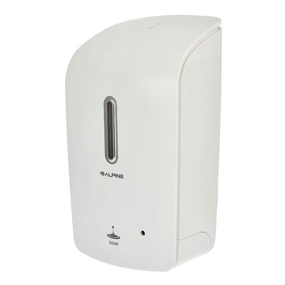 Alpine Industries - Dispensador universal de jabón líquido para montar en pared, sin contacto para oficinas, escuelas, almacenes, instalaciones de servicio de alimentos y plantas de fabricación, color