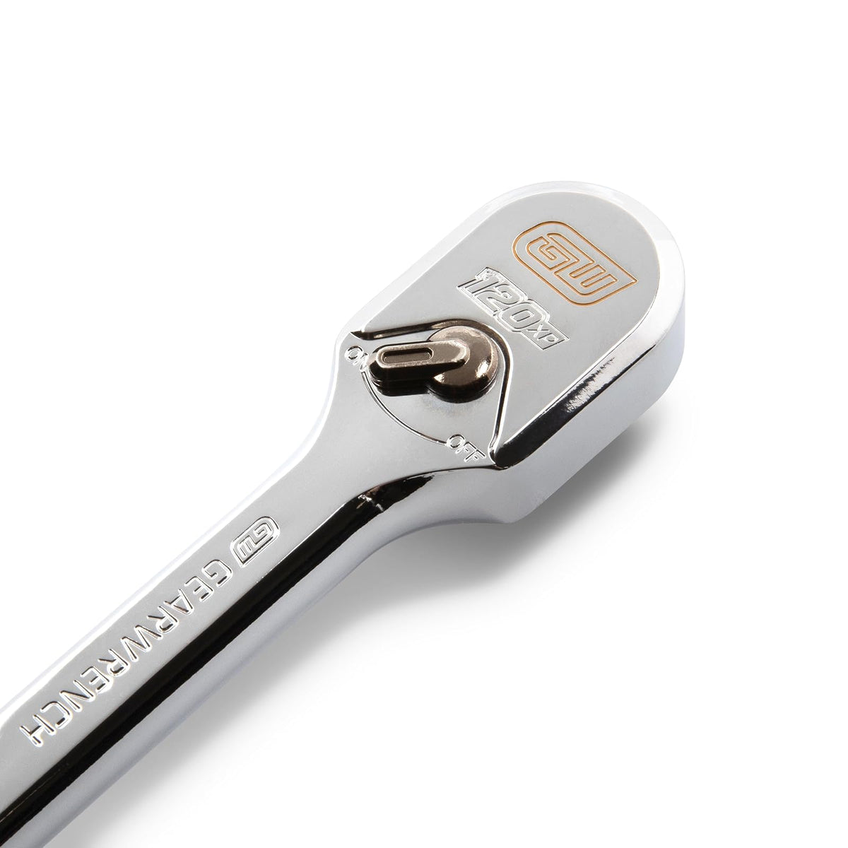 GEARWRENCH 81269XP - carraca de lágrima de mango extra largo chapado en cromo de 3/8 pulgadas