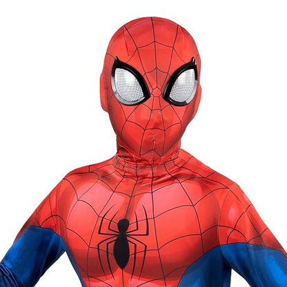 Marvel - Overol Zentai de Lujo con diseño Impreso y máscara de Elastano Desmontable y Ojos de plástico