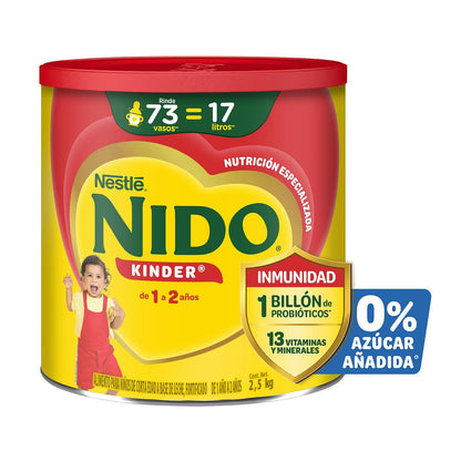 Nido Kinder, Alimento para Niños a partir de 1 año, Lata 2.5kg