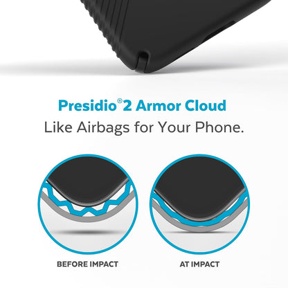 Speck Presidio 2 Grip - Funda para Samsung Galaxy S23, protección contra caídas y cámaras, Agarre Seguro Suave al Tacto, Compatible con Carga inalámbrica, Amortiguador, Funda para Galaxy S23, Color