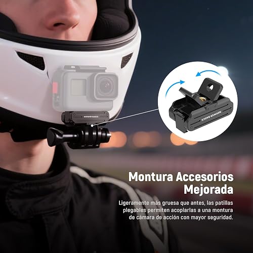 NEEWER Magnetic Quick Release Mount Adapter Compatible con dji OSMO Action 5 Pro 4 3 360, Cámara Acción Base Soporte Bracket Accesorios con 2 Puntas & 1/4" Rosca para Grabación Video Filmación, DP04
