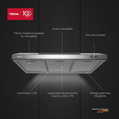 TEKA. Campana empotrable modelo TMX 76 Inox