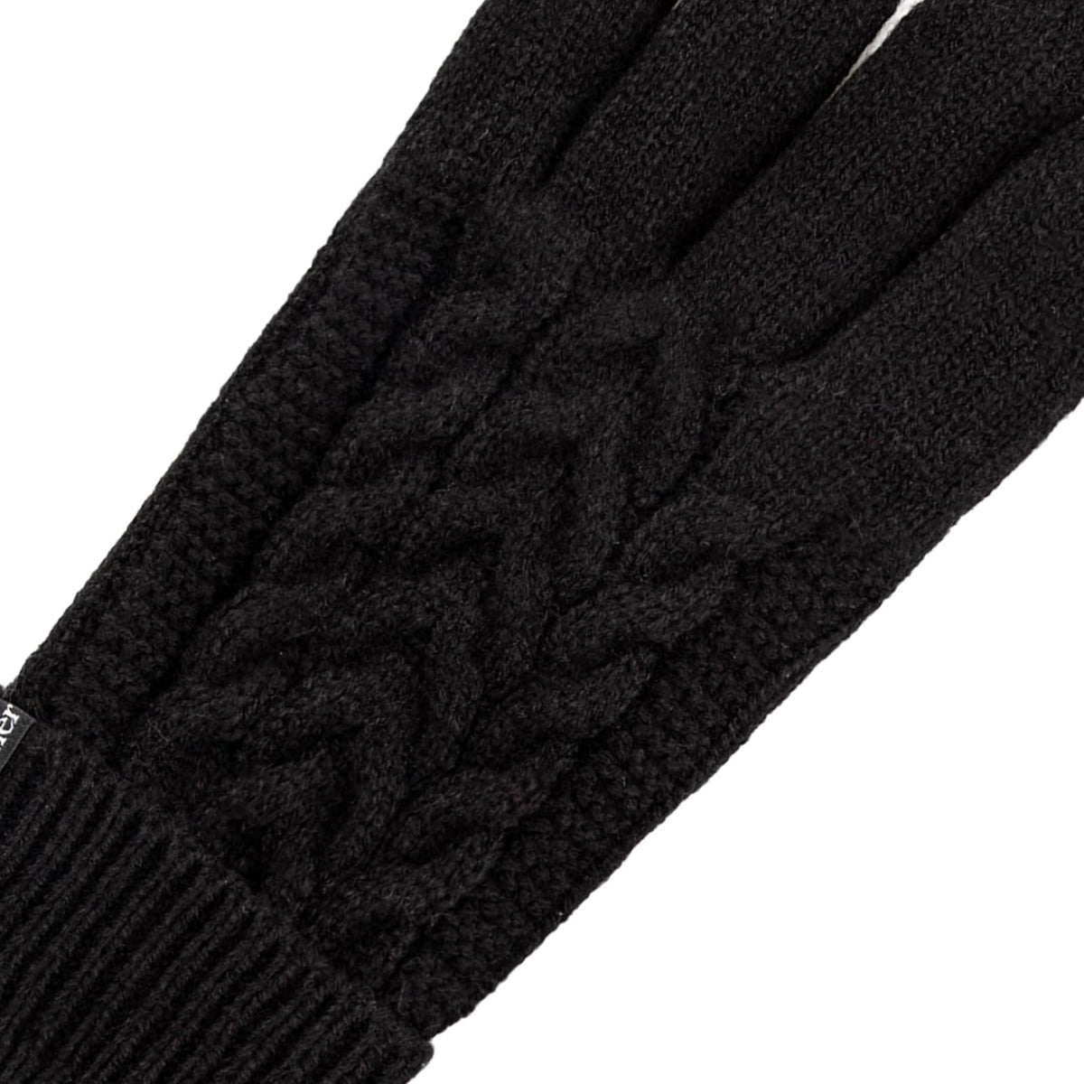 Isotoner SmarTouch Solid Triple Cable Knit de la mujer Palm Guante con palma Parches