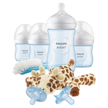 Philips Avent Set de Regalo Natural Response Recién Nacido Azul | Esenciales desde el primer día | Combina pecho y biberón fácilmente | Alimentación a su propio ritmo | 7 pz | SCD838/04