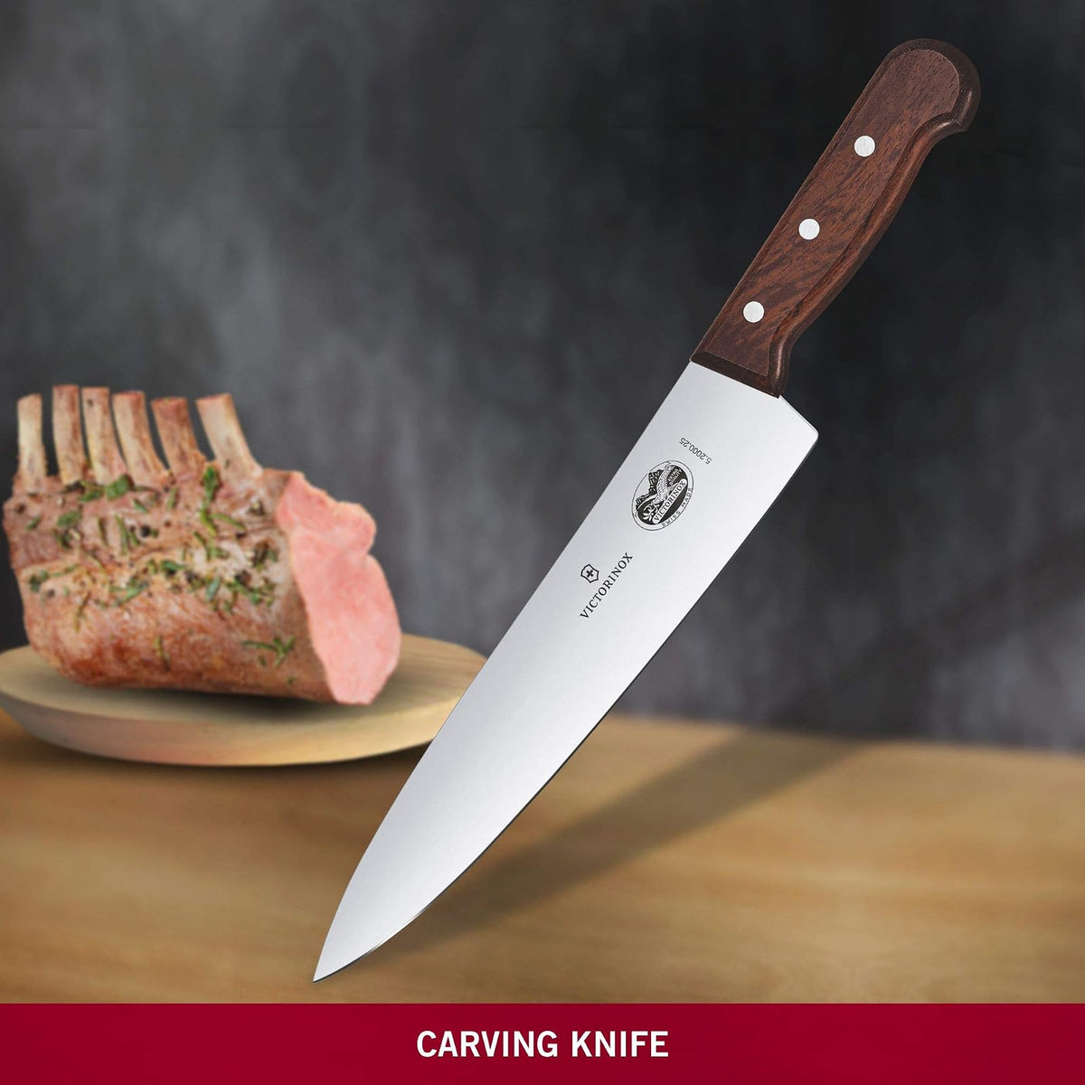 Victorinox Cuchillo para Trinchar, Rosewood, 25 cm, en Caja de regalo