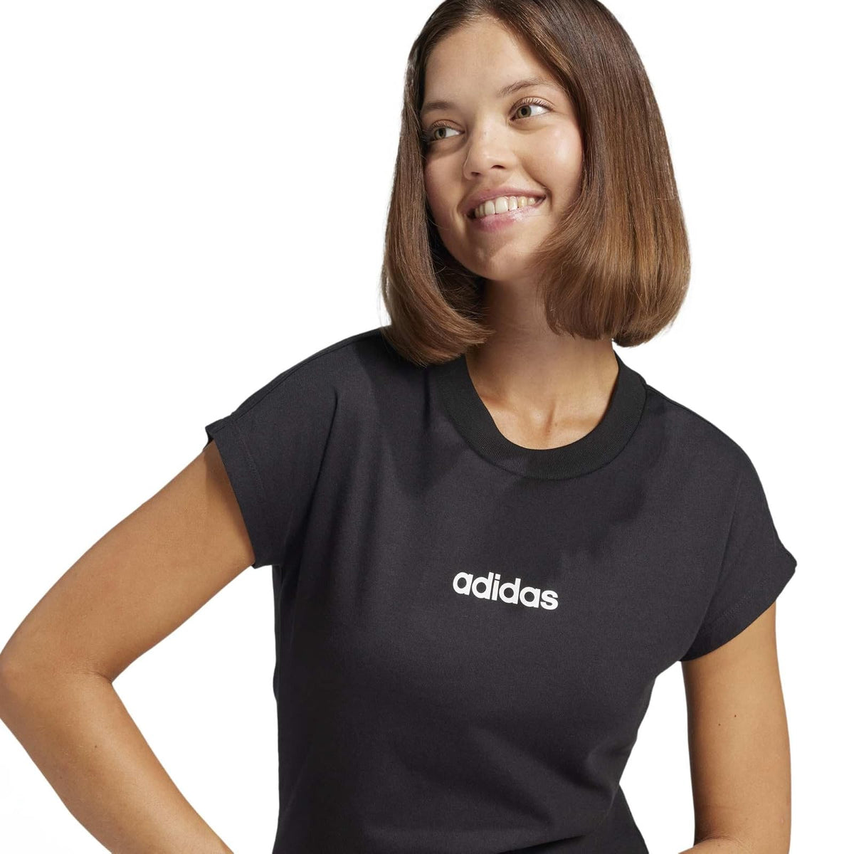 adidas Essentials Linear Playera Manga Corta Mujer