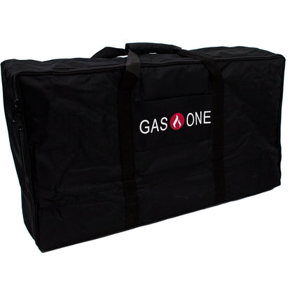 GasOne 50460 - Nuevo quemador de estufa de propano, bolsa de transporte universal para parrillas de cocina de doble quemador, resistente - 18.9 x 9 x 33 pulgadas - Negro