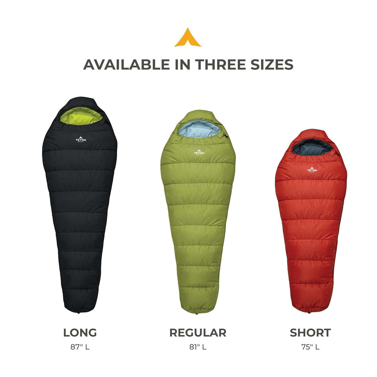 Teton Sports Leef - Saco de Dormir Ligero para mochileros, Camping y Senderismo, Saco de Dormir para Clima frío, Accesorio de Camping con Saco de compresión con cordón