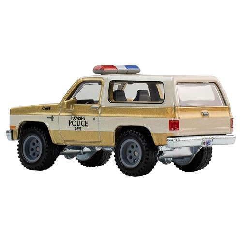 Hot Wheels Premium, Auto de Juguete de Stranger Things, Vehículo de Colección Auto Cultura Pop 1985 Chevrolet K5 Blazer 3Y+