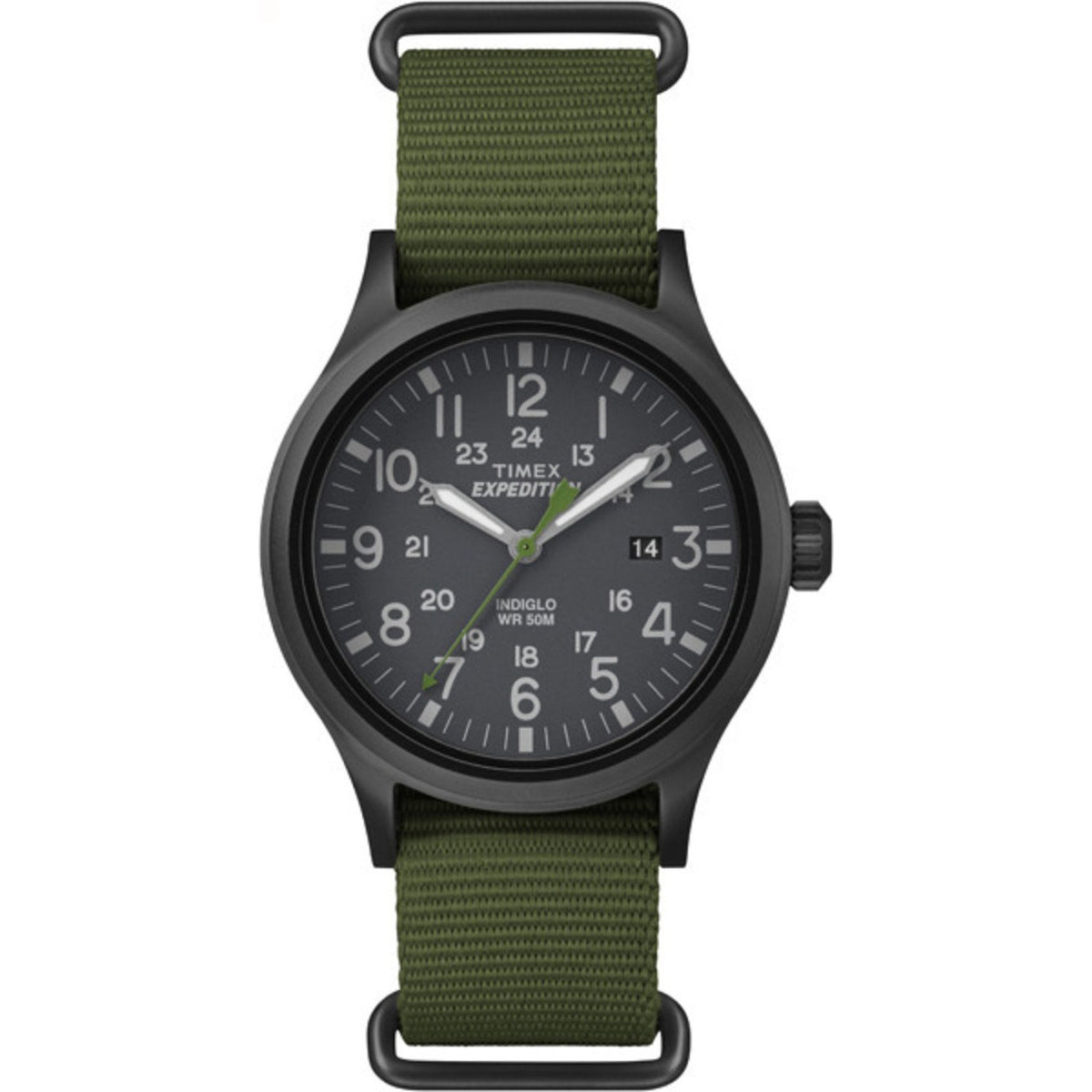 Timex Expedition Scout Reloj Análogico para Hombre, 40 mm - Green Slip-Thru