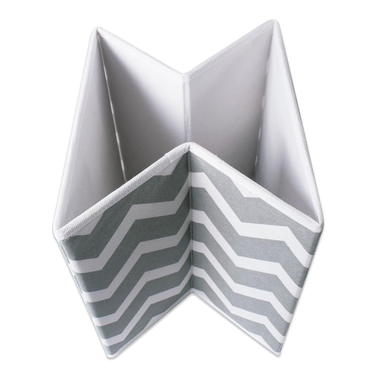 DII Cajas de almacenamiento de tela para guardería, oficinas, y organización del hogar, Gris, 11" Small - Set of 4, 1, 1