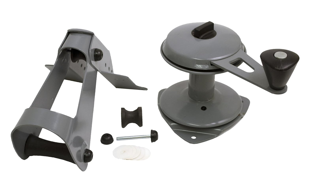 attwood 13710-4 Sistema de elevación de Anclaje, Ancla de elevación y caídas, Acero de Calibre Pesado, Ruedas de Nailon autolubricantes