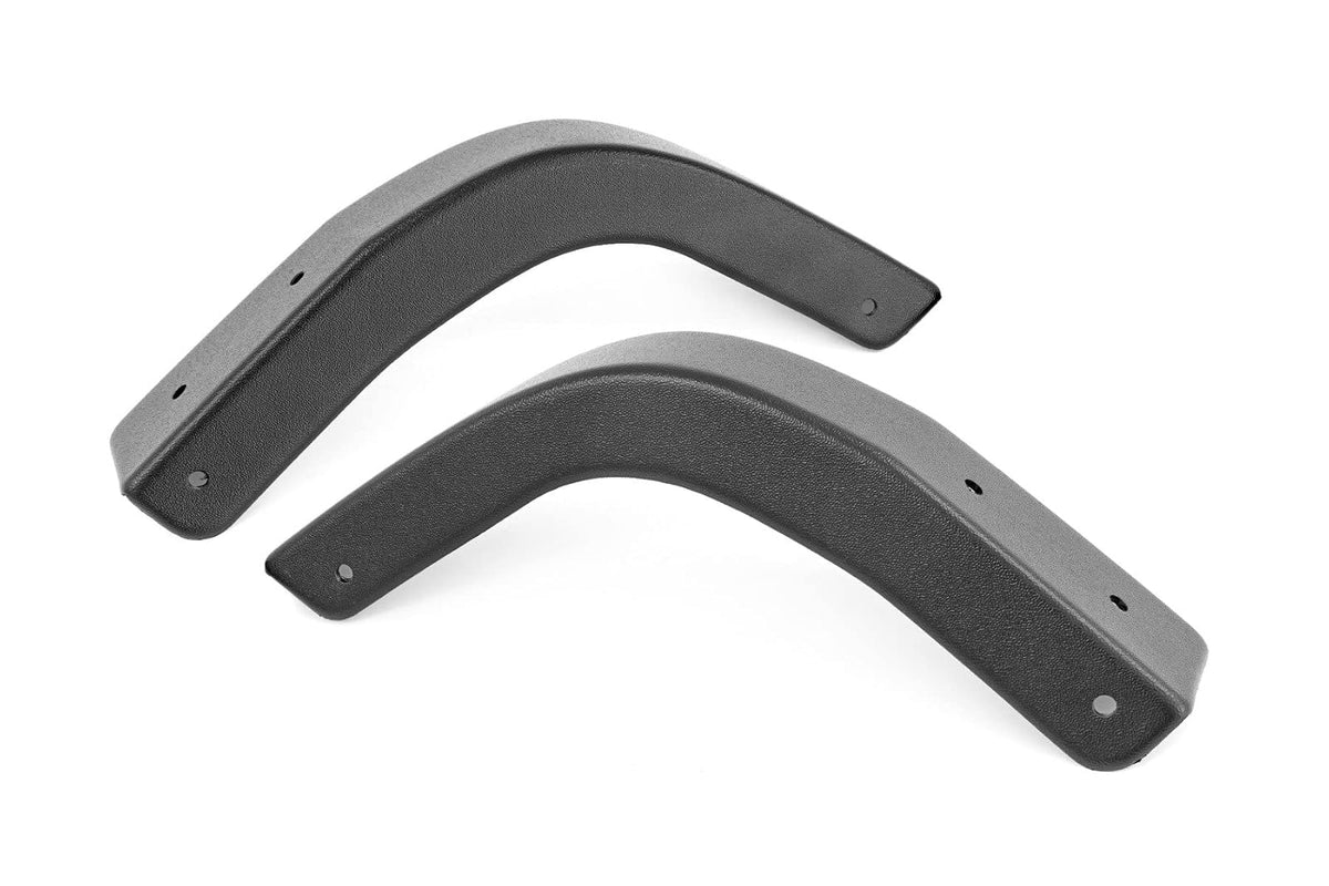 Rough Country Solapas de Lodo Delanteras y Traseras para Chevrolet Silverado 1500 2019-2025, ABS Tri-Blend Servicio Pesado 13002