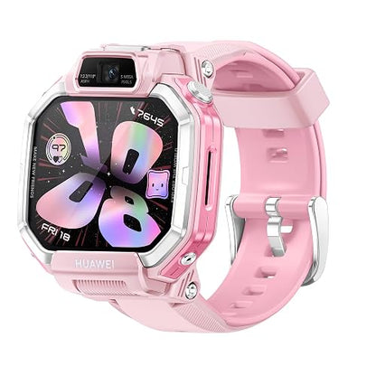 Huawei Watch Kids X1 Smartwatch Rosa | Reloj inteligente para Niños, Localización precisa, Videollamadas HD de 1.82”, SOS, Control Parental, Batería de 850 mAh