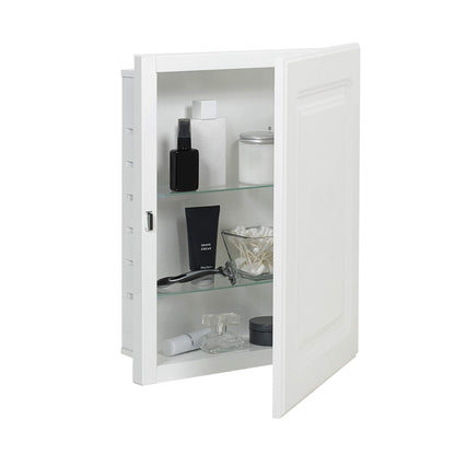 American Pride clóset de Medicina para Puerta de Panel Elevado, 16 x 20 Pulgadas, Cuerpo de Acero, Blanco