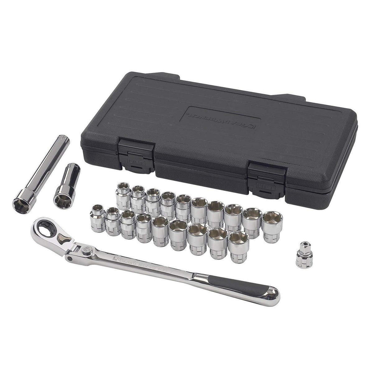GearWrench Juego de matraca Pass Thru con cabeza flexible Flex-Head - 893823