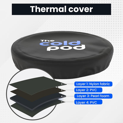 The Cold Pod - tina de hielo para atletas con funda: tina de inmersión fría de 88 galones para recuperación, piscina de baño de hielo portátil de múltiples capas