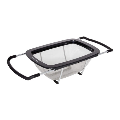 KitchenAid - Colador expandible de acero inoxidable, color negro