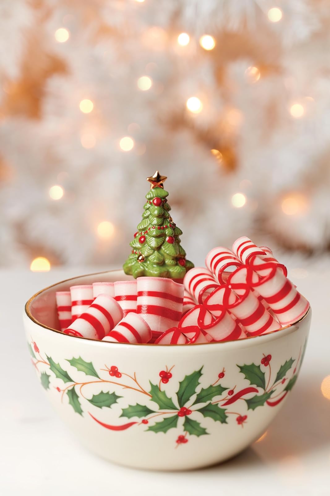 Lenox 893505 - tazón para árbol navideño, diseño navideño