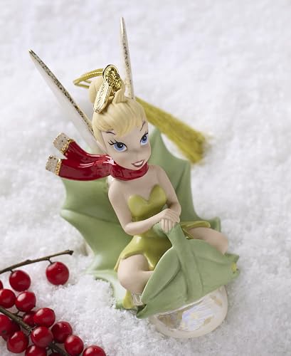Lenox Ornament, Adorno de Trineo de Campanilla 2025, Porcelana con Detalles Dorados, cordón Colgante para decoración de árbol de Navidad, Decoraciones de Navidad, decoración de día Festivo, diseño de