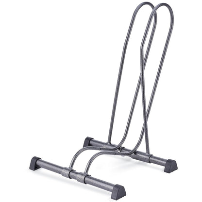 Delta Cycle - Soporte para bicicleta individual, sin herramientas, ajustable, para montaña, neumáticos gruesos, de carretera, soporte de bicicleta independiente para estacionamiento en garaje