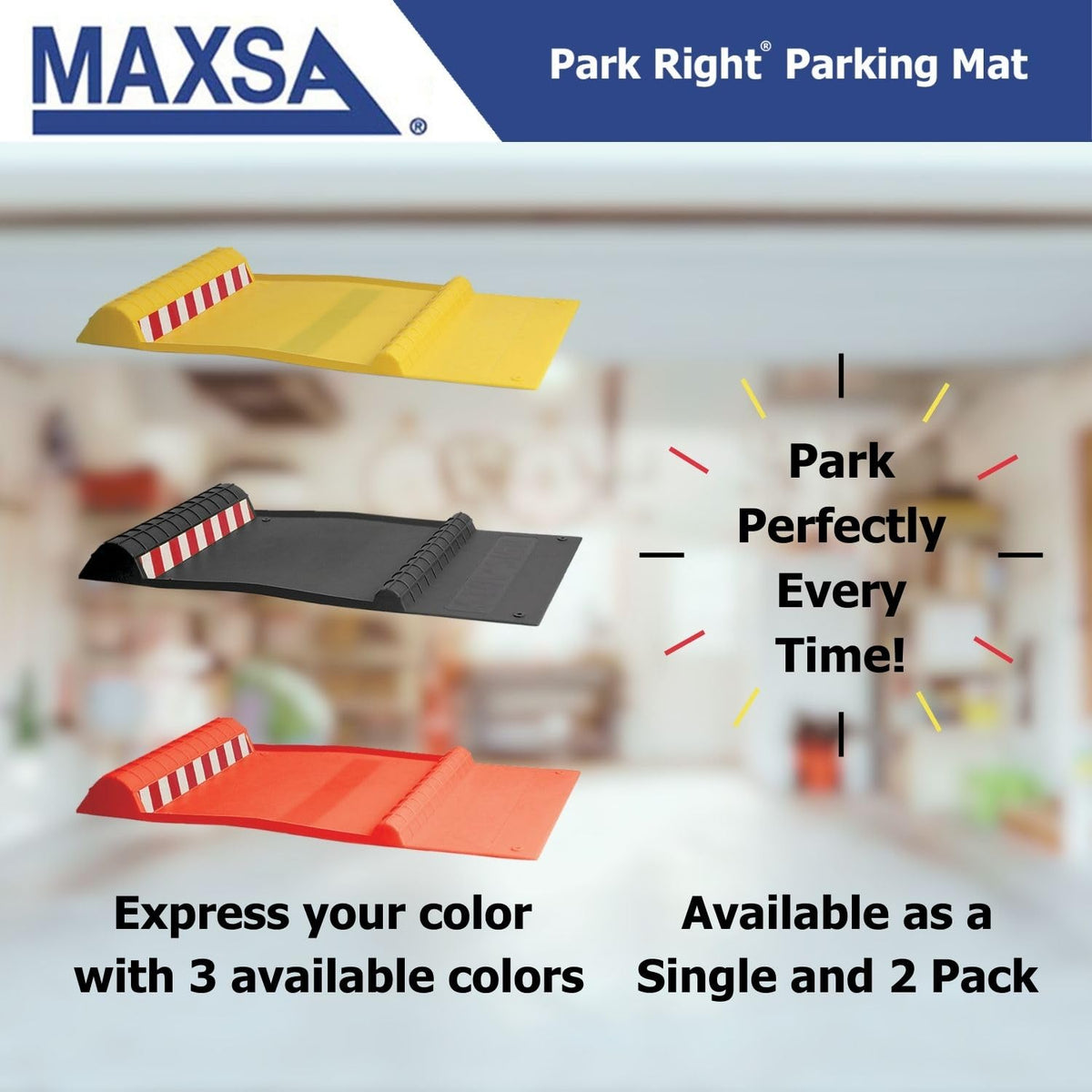 Maxsa 37359-2PK Parque Derecha 21 x 11 x 2 Pulgadas, Rojo
