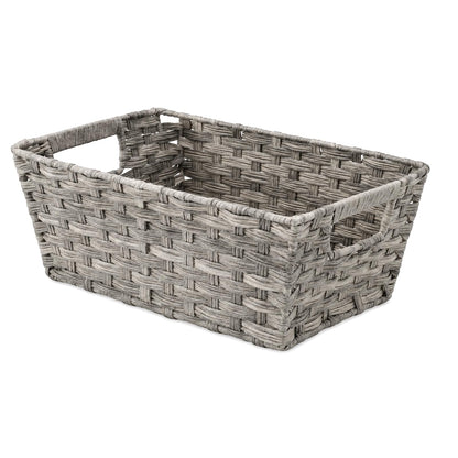Whitmor Split Rattique - Bolsa pequeña para Estante, Gris desteñido, 1 - Gris desteñido