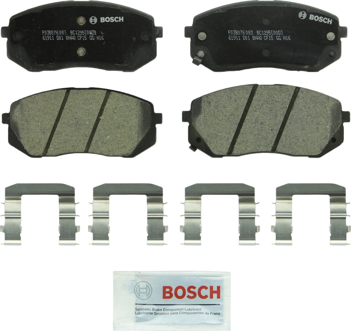 Bosch QuietCast Premium Pastillas de Freno Cerámicas - Frente - 1295 - 1100-1299