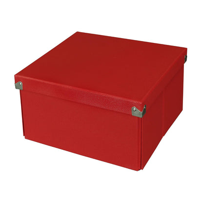 Samsill PNS-02-LS-RD Caja de Almacenamiento y Archivo, 9.75 x 9.75 x 5.75, color Rojo